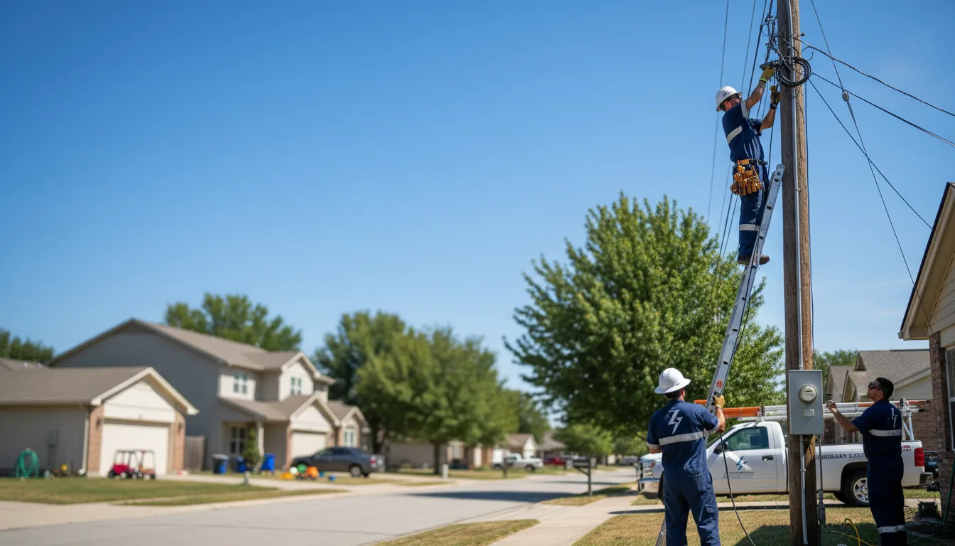 Residential electrician providing installation services in Ocate, NM